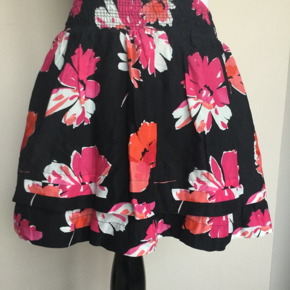 Aeropostale black tropical floral skirt M